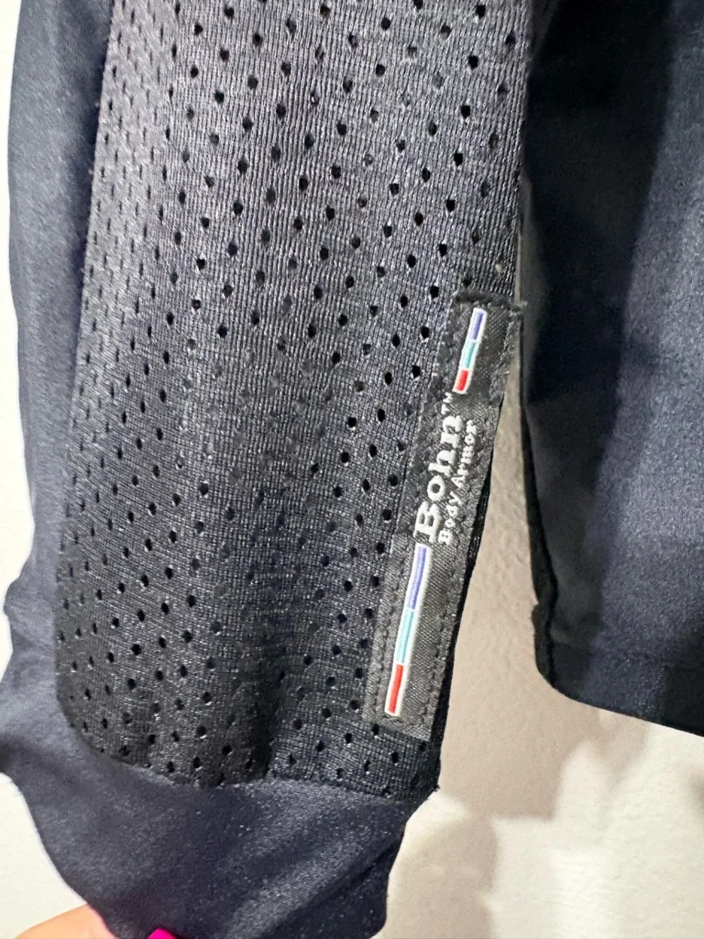 Bohn Body Armor AIRTEX ARMORED MOTORCYCLE SHIRT Black Mesh Zip Jacket XXL USA